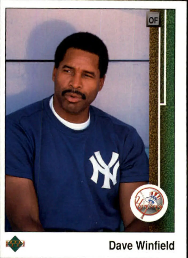 1989 Upper Deck #349 Dave Winfield NM-MT New York Yankees Baseball Card - Baseball Card Single