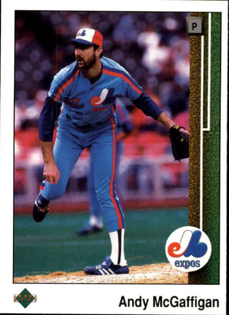 1989 Upper Deck #359 Andy McGaffigan NM-MT Montreal Expos Baseball Card - Baseball Card Single