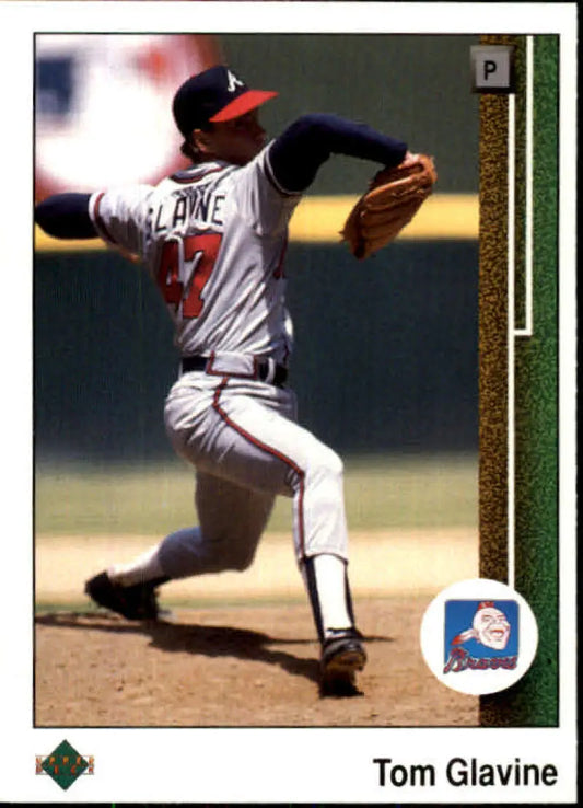 1989 Upper Deck #360 Tom Glavine NM-MT Atlanta Braves Baseball Card - Baseball Card Single
