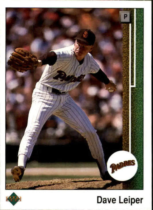 1989 Upper Deck #363 Dave Leiper NM-MT San Diego Padres Baseball Card - Baseball Card Single