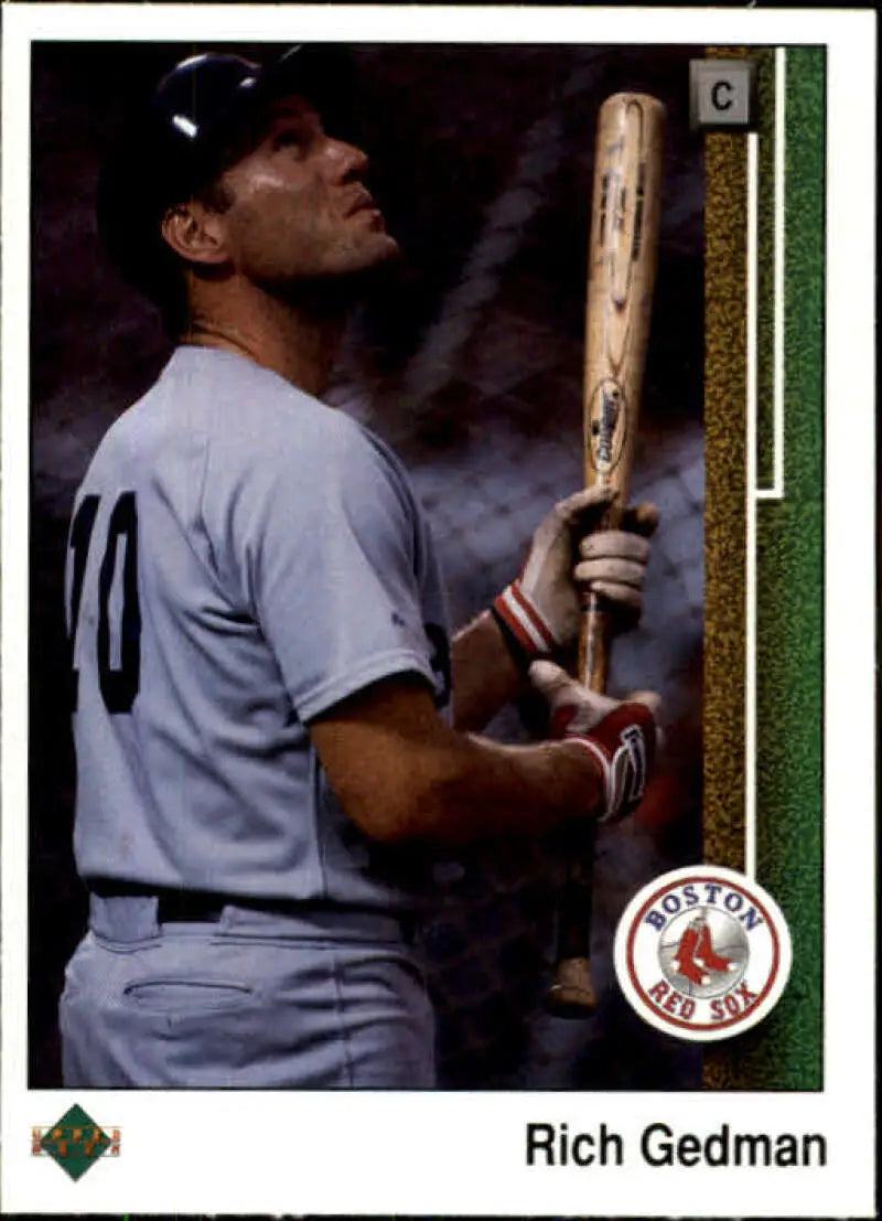 1989 Upper Deck #368 Rich Gedman NM-MT Boston Red Sox Baseball Card - Baseball Card Single