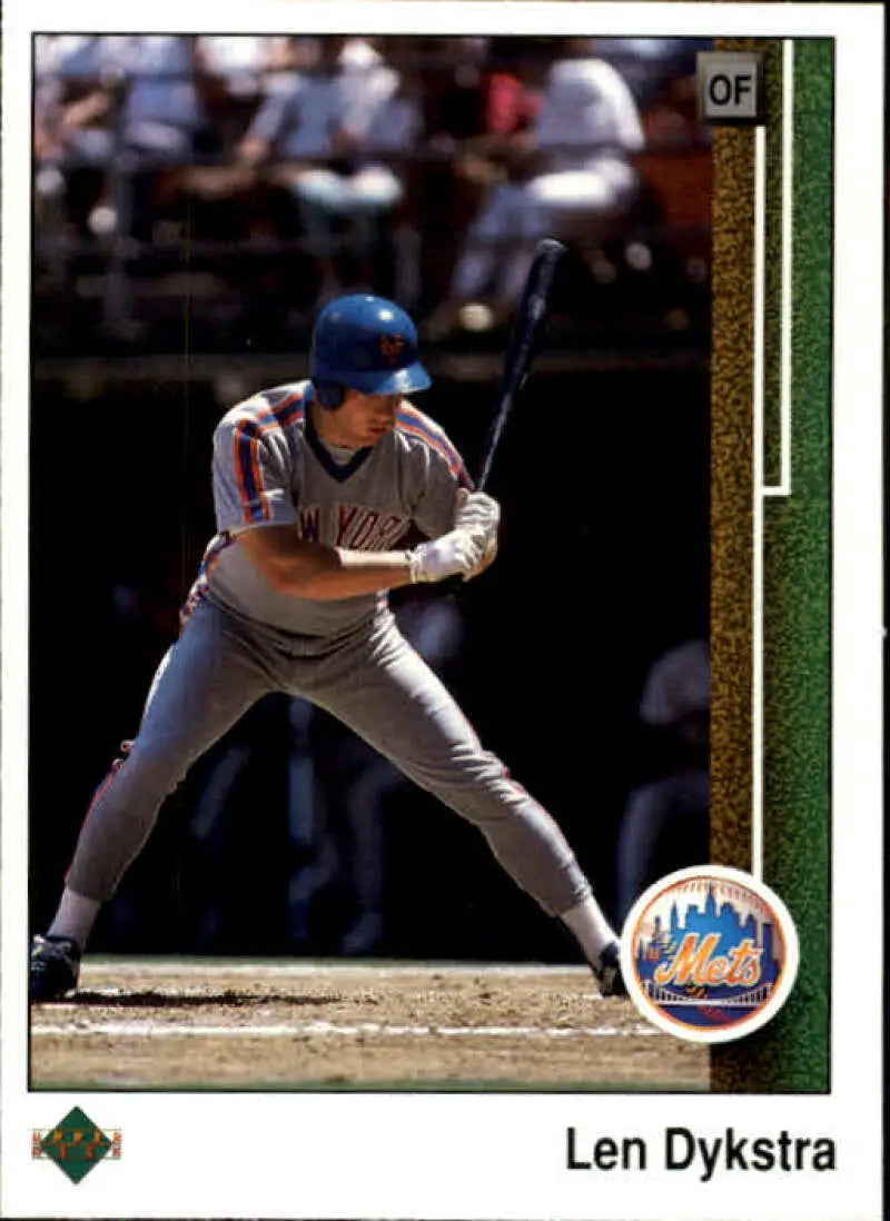 1989 Upper Deck #369 Lenny Dykstra NM-MT New York Mets Baseball Card - Baseball Card Single