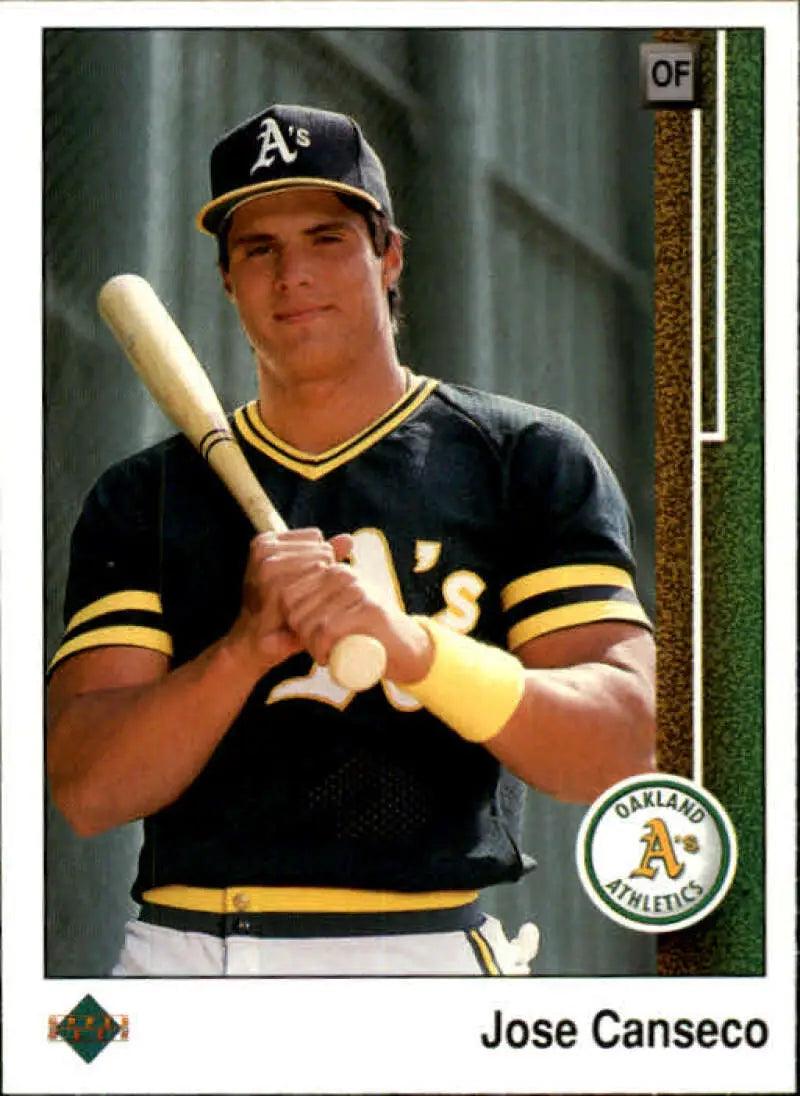1989 Upper Deck #371 Jose Canseco NM-MT Oakland Athletics Baseball Card - Baseball Card Single