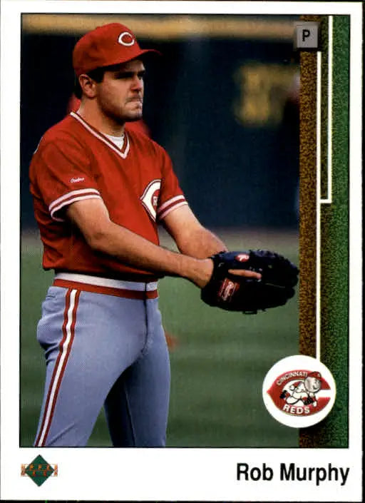 1989 Upper Deck #372 Rob Murphy NM-MT Cincinnati Reds Baseball Card - Baseball Card Single