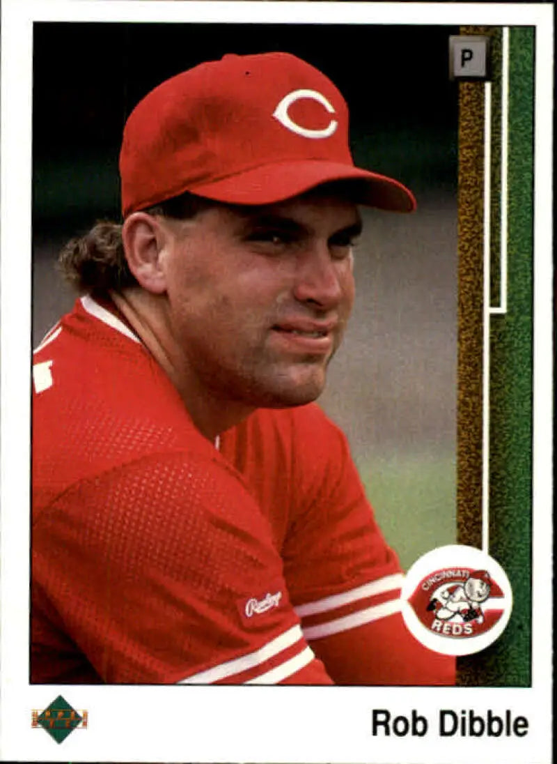 1989 Upper Deck #375 Rob Dibble NM-MT RC Rookie Cincinnati Reds Baseball Card - Baseball Card Single