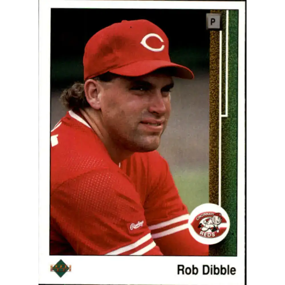 1989 Upper Deck #375 Rob Dibble NM-MT RC Rookie Cincinnati Reds Baseball Card - Baseball Card Single
