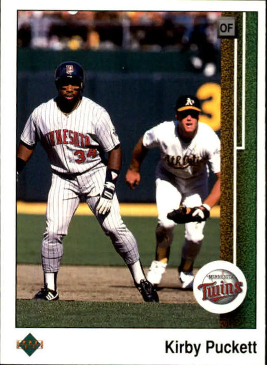 1989 Upper Deck #376 Kirby Puckett NM-MT Minnesota Twins Baseball Card - Baseball Card Single