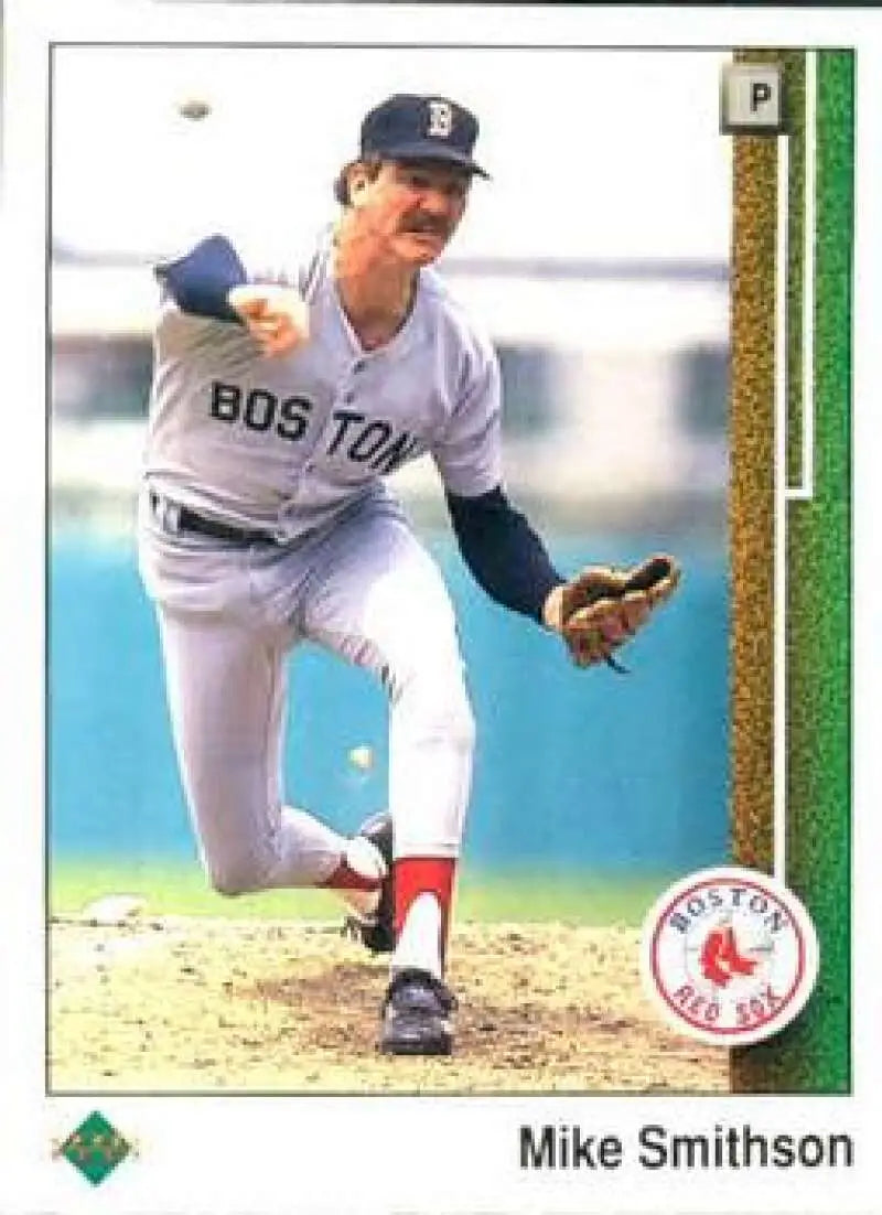 1989 Upper Deck #38 Mike Smithson NM-MT Boston Red Sox Baseball Card - Baseball Card Single
