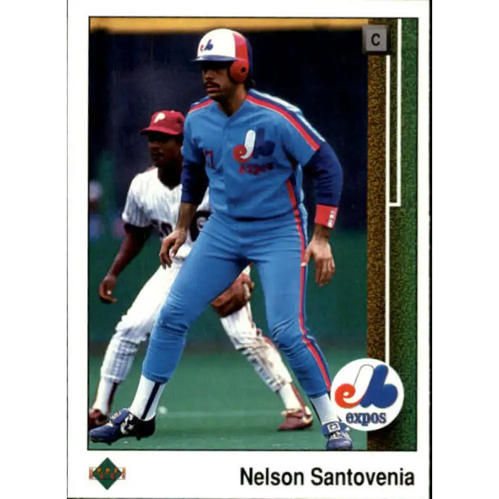 1989 Upper Deck #380 Nelson Santovenia NM-MT Montreal Expos Baseball Card - Baseball Card Single
