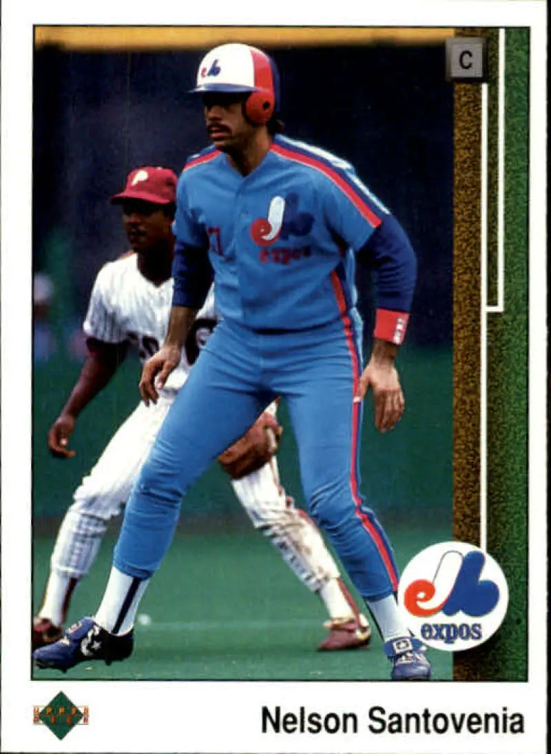 1989 Upper Deck #380 Nelson Santovenia NM-MT Montreal Expos Baseball Card - Baseball Card Single