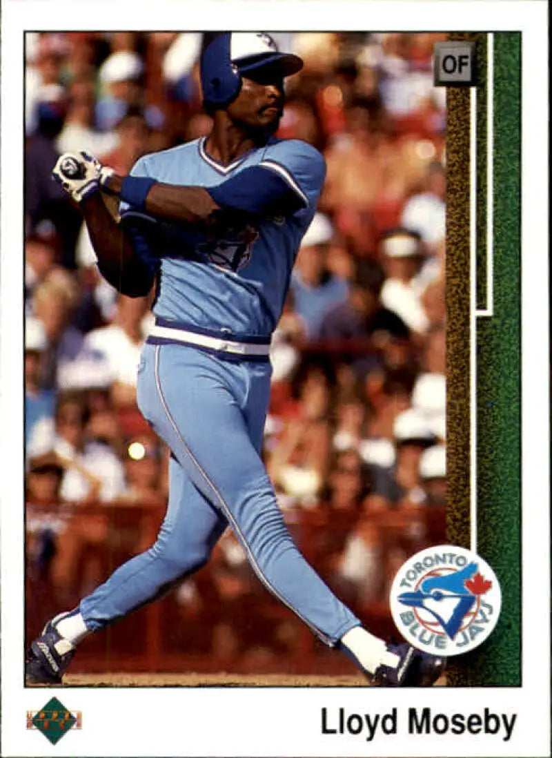 1989 Upper Deck #381 Lloyd Moseby NM-MT Toronto Blue Jays Baseball Card - Baseball Card Single