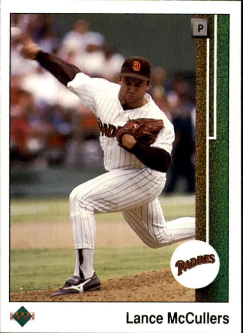 1989 Upper Deck #382 Lance McCullers NM-MT San Diego Padres Baseball Card - Baseball Card Single