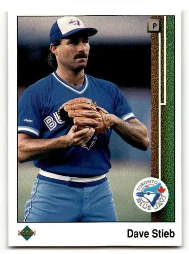 1989 Upper Deck Dave Stieb Toronto Blue Jays baseball card featuring Stieb Toronto Blue