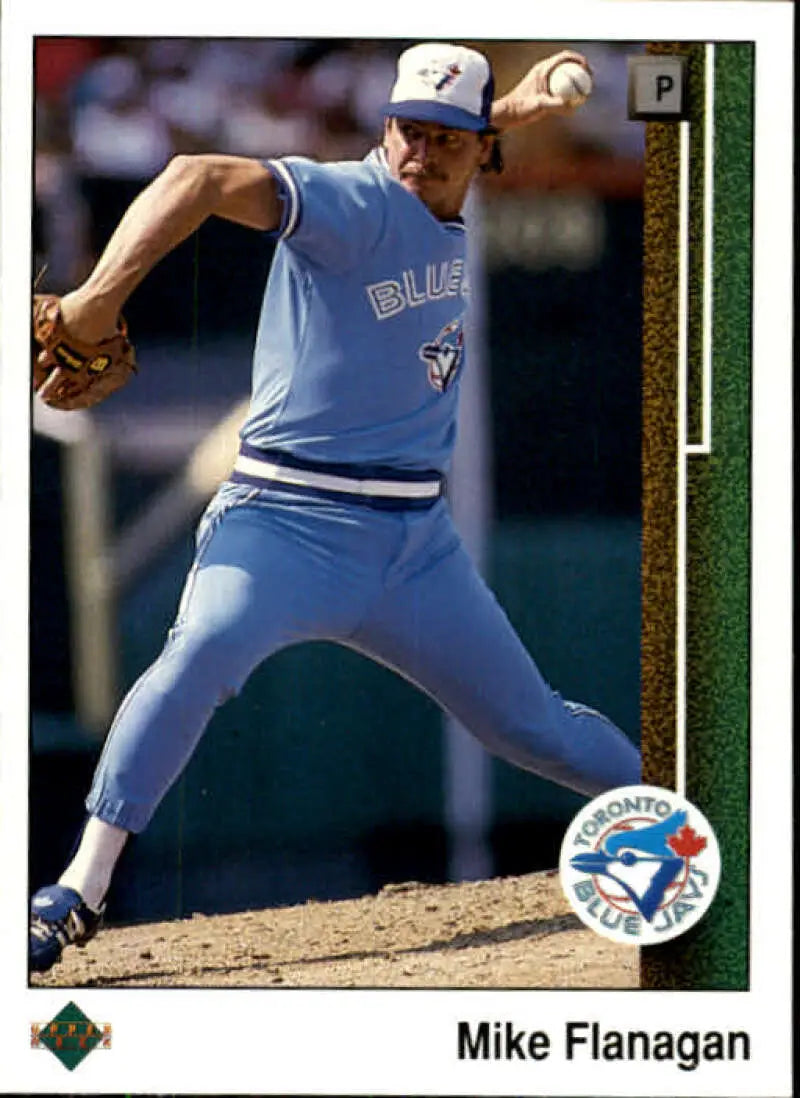 1989 Upper Deck #385 Mike Flanagan NM-MT Toronto Blue Jays Baseball Card - Baseball Card Single