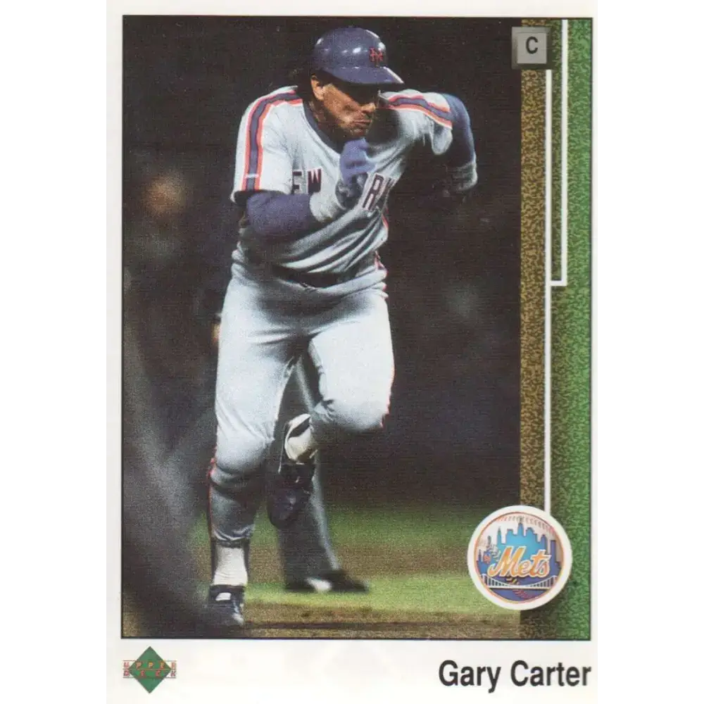 1989 Upper Deck #390 Gary Carter NM-MT New York Mets Baseball Card - Baseball Card Single