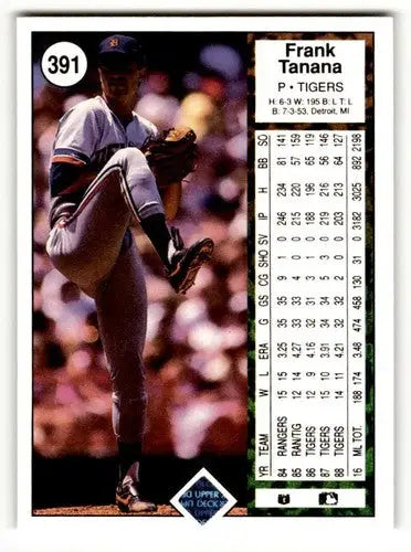 1989 Upper Deck #391 Frank Tanana Detroit Tigers Baseball Cards EX/N ID:54104 - Baseball Card Single