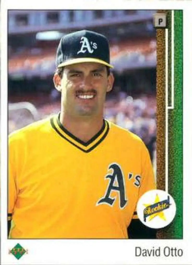 1989 Upper Deck #4 Dave Otto NM-MT Oakland Athletics Baseball Card - Baseball Card Single