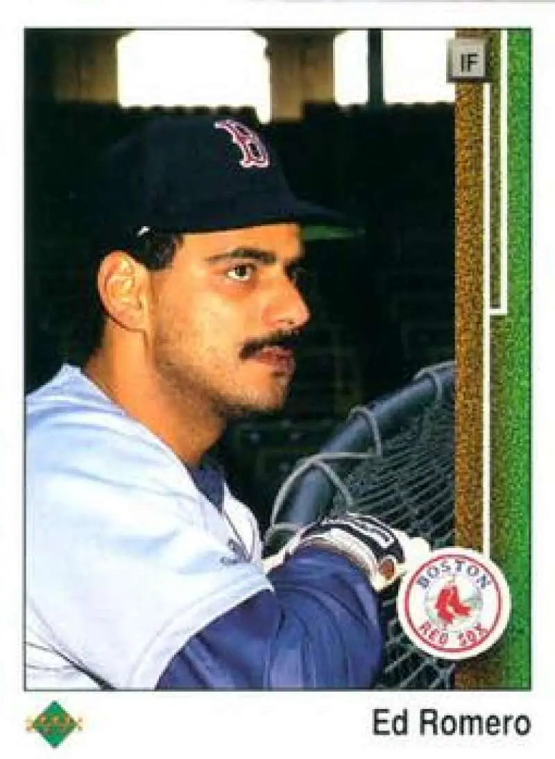 1989 Upper Deck #40 Ed Romero NM-MT Boston Red Sox Baseball Card - Baseball Card Single