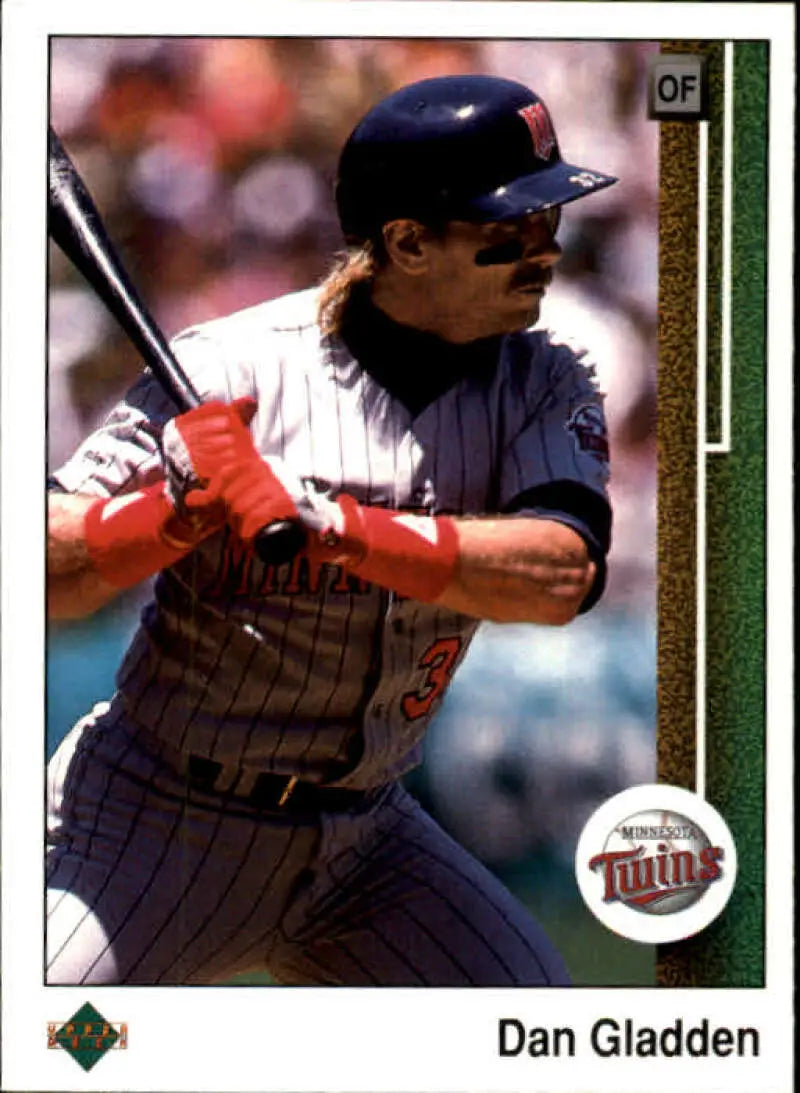 1989 Upper Deck #400 Dan Gladden NM-MT Minnesota Twins Baseball Card - Baseball Card Single