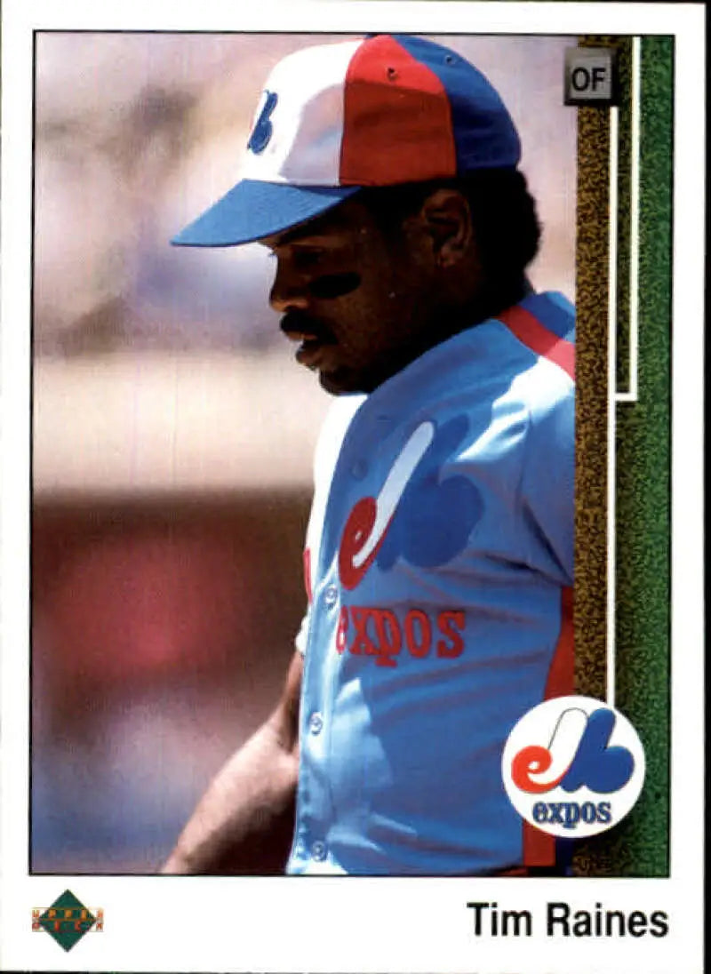 1989 Upper Deck #402 Tim Raines NM-MT Montreal Expos Baseball Card - Baseball Card Single