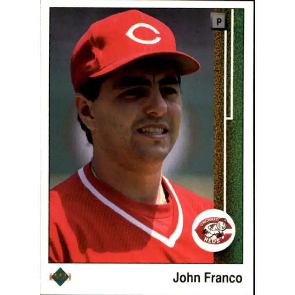 1989 Upper Deck #407 John Franco NM-MT Cincinnati Reds Baseball Card - Baseball Card Single