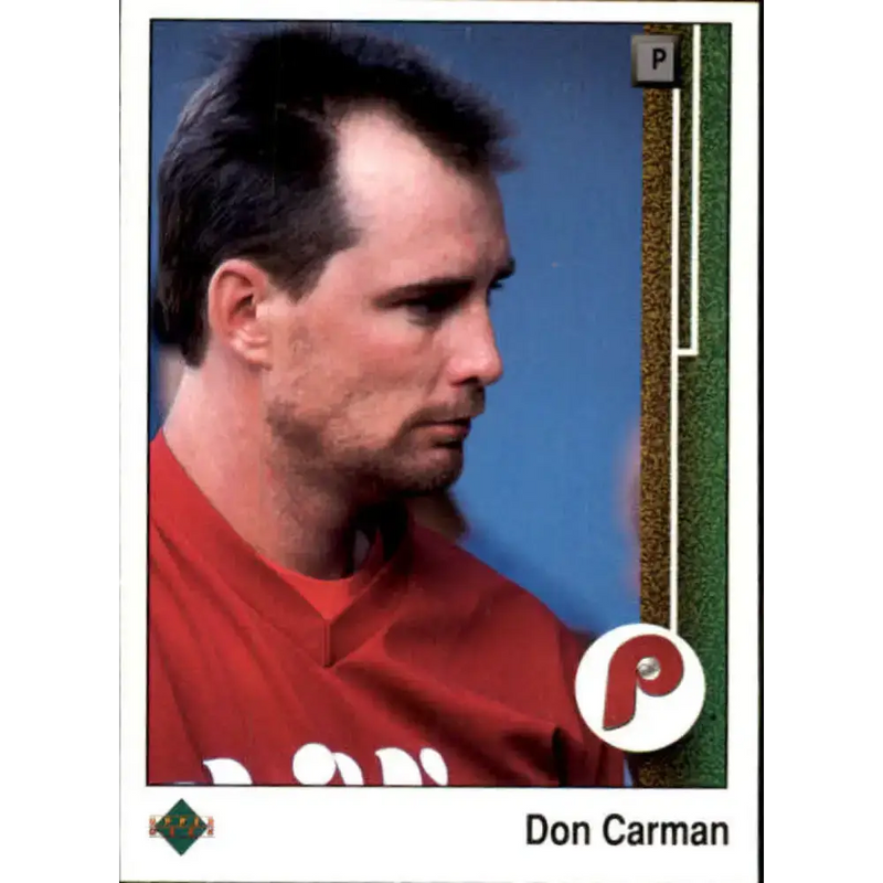 1989 Upper Deck #409 Don Carman NM-MT Philadelphia Phillies Baseball Card - Baseball Card Single