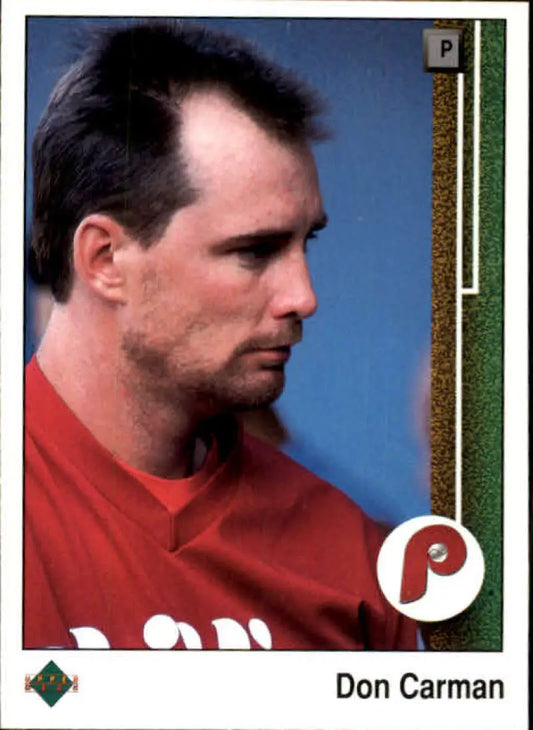 1989 Upper Deck #409 Don Carman NM-MT Philadelphia Phillies Baseball Card - Baseball Card Single