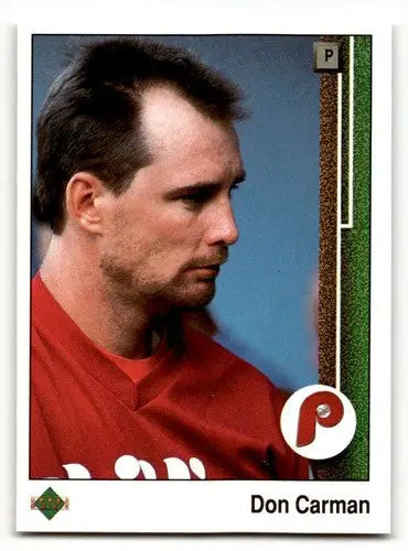 1989 Upper Deck #409 Don Carman Philadelphia Phillies Baseball Cards ID:54132 - Baseball Card Single