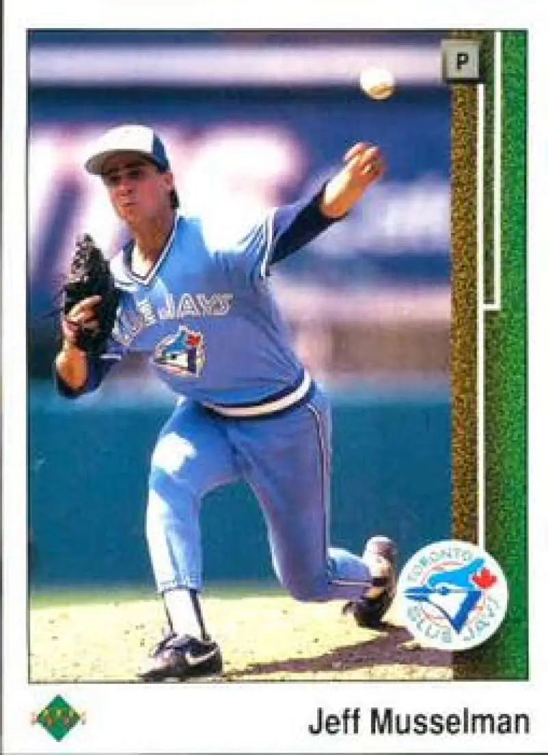 1989 Upper Deck #41 Jeff Musselman NM-MT Toronto Blue Jays Baseball Card - Baseball Card Single