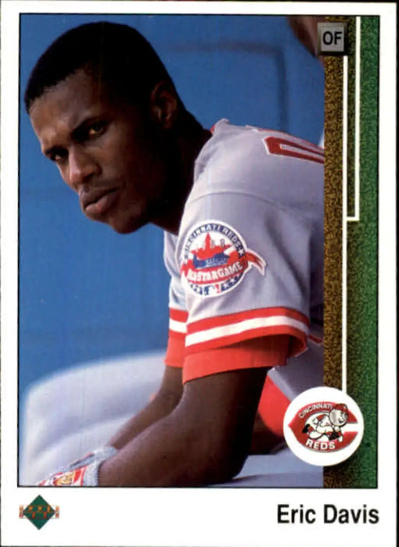 1989 Upper Deck #410 Eric Davis NM-MT Cincinnati Reds Baseball Card - Baseball Card Single