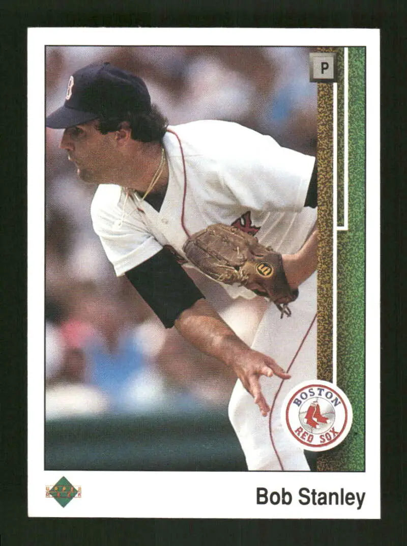 1989 Upper Deck #411 Bob Stanley NM-MT Boston Red Sox Baseball Card - Baseball Card Single