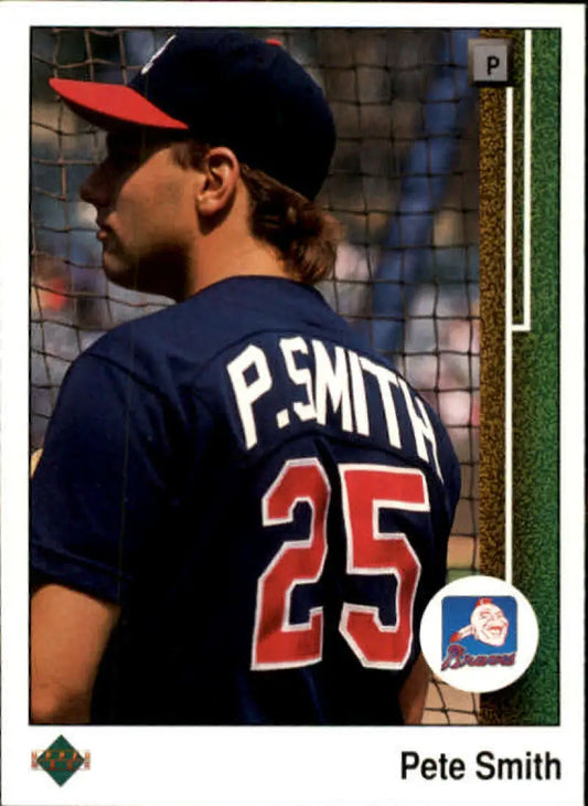 1989 Upper Deck #412 Pete Smith NM-MT Atlanta Braves Baseball Card - Baseball Card Single