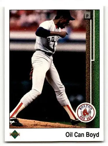 1989 Upper Deck Oil Can Boyd Boston Red Sox Baseball Card EX/N ID 54111