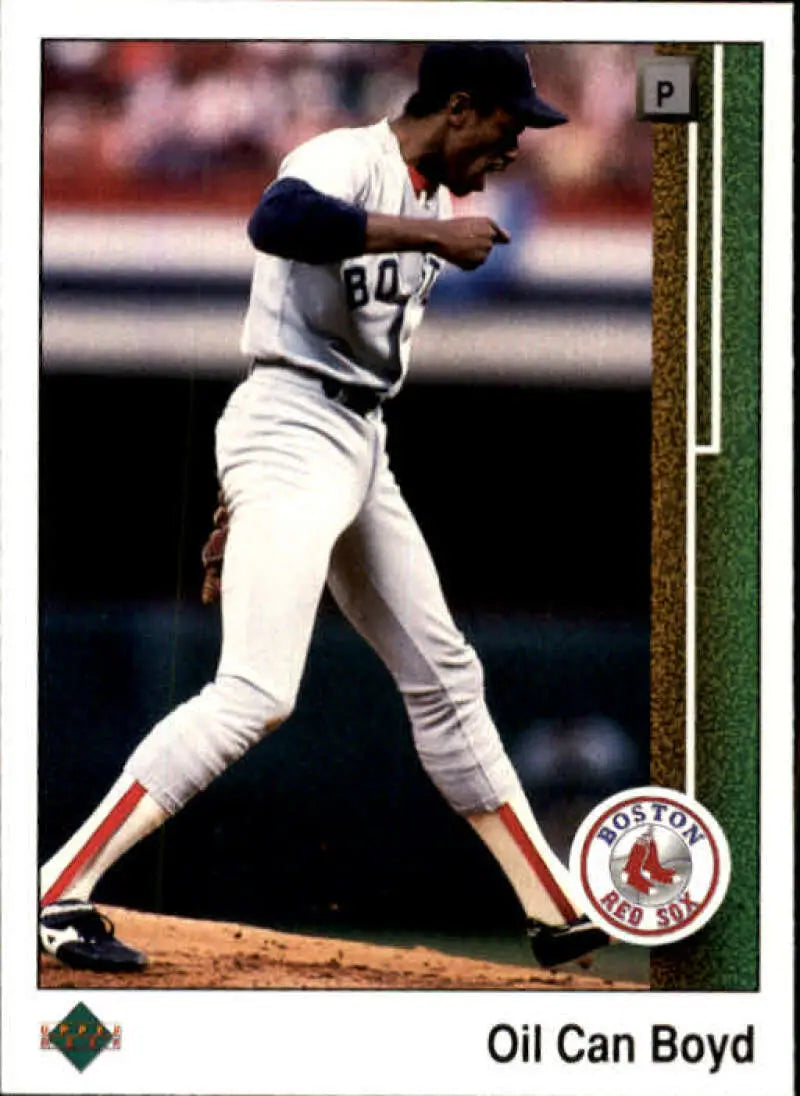 1989 Upper Deck #415 Oil Can Boyd NM-MT Boston Red Sox Baseball Card - Baseball Card Single
