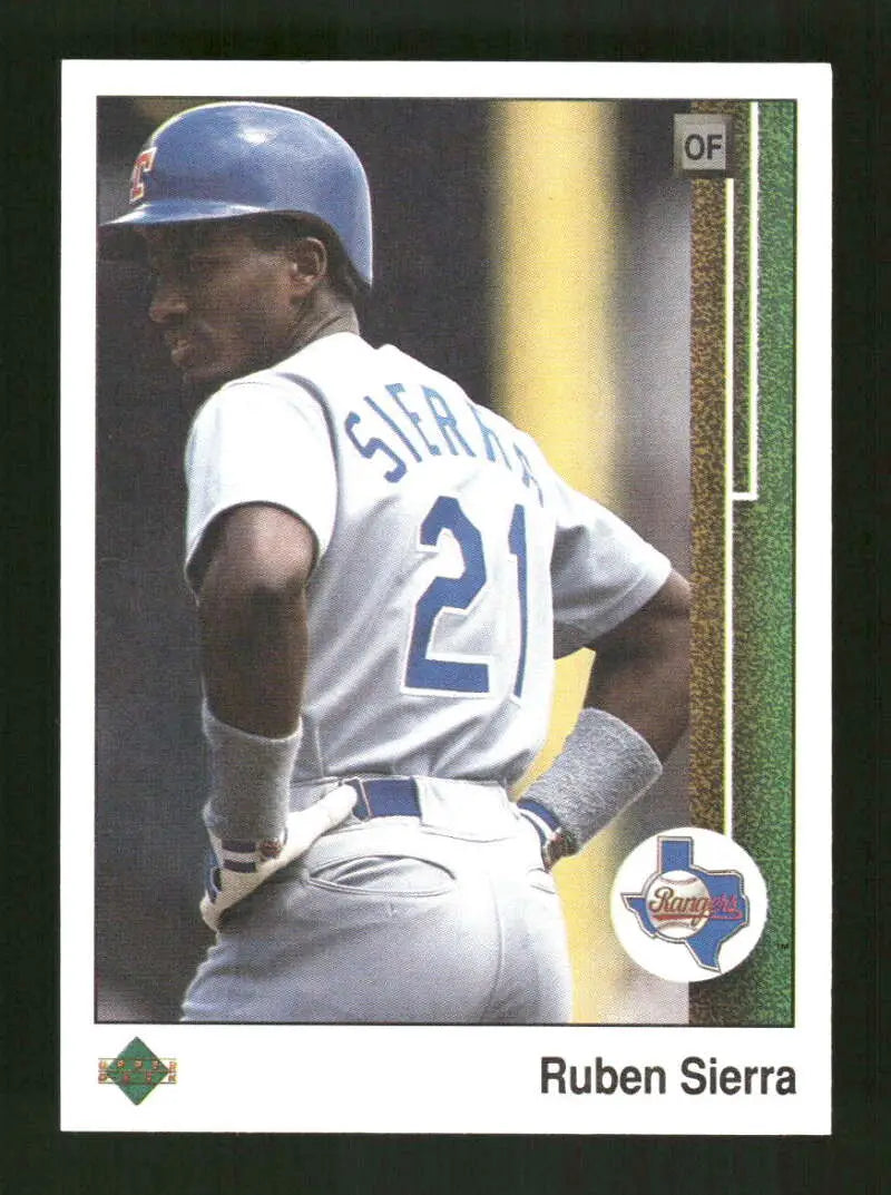 1989 Upper Deck #416 Ruben Sierra NM-MT Texas Rangers Baseball Card - Baseball Card Single