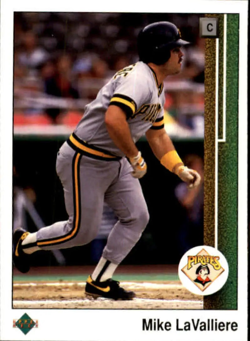 1989 Upper Deck #417 Mike LaValliere NM-MT Pittsburgh Pirates Baseball Card - Baseball Card Single
