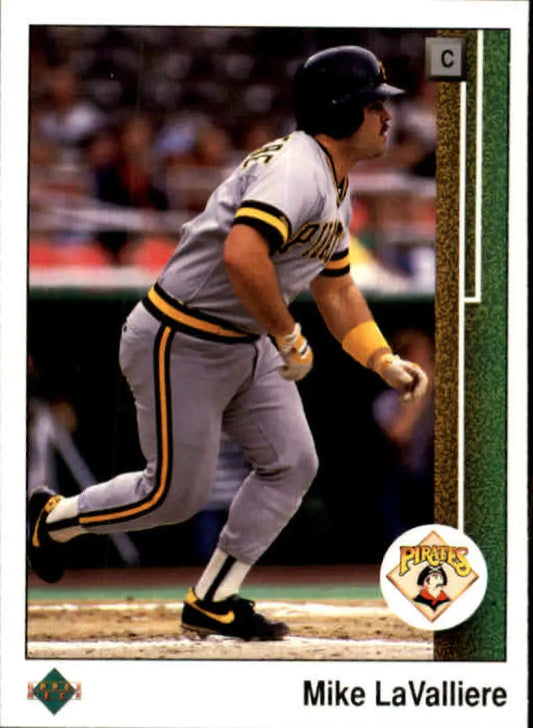 1989 Upper Deck #417 Mike LaValliere NM-MT Pittsburgh Pirates Baseball Card - Baseball Card Single