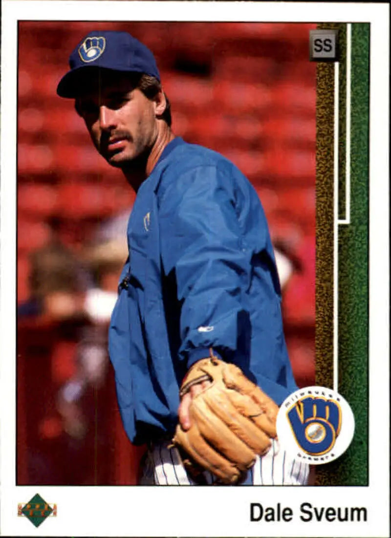 1989 Upper Deck #421 Dale Sveum NM-MT Milwaukee Brewers Baseball Card - Baseball Card Single