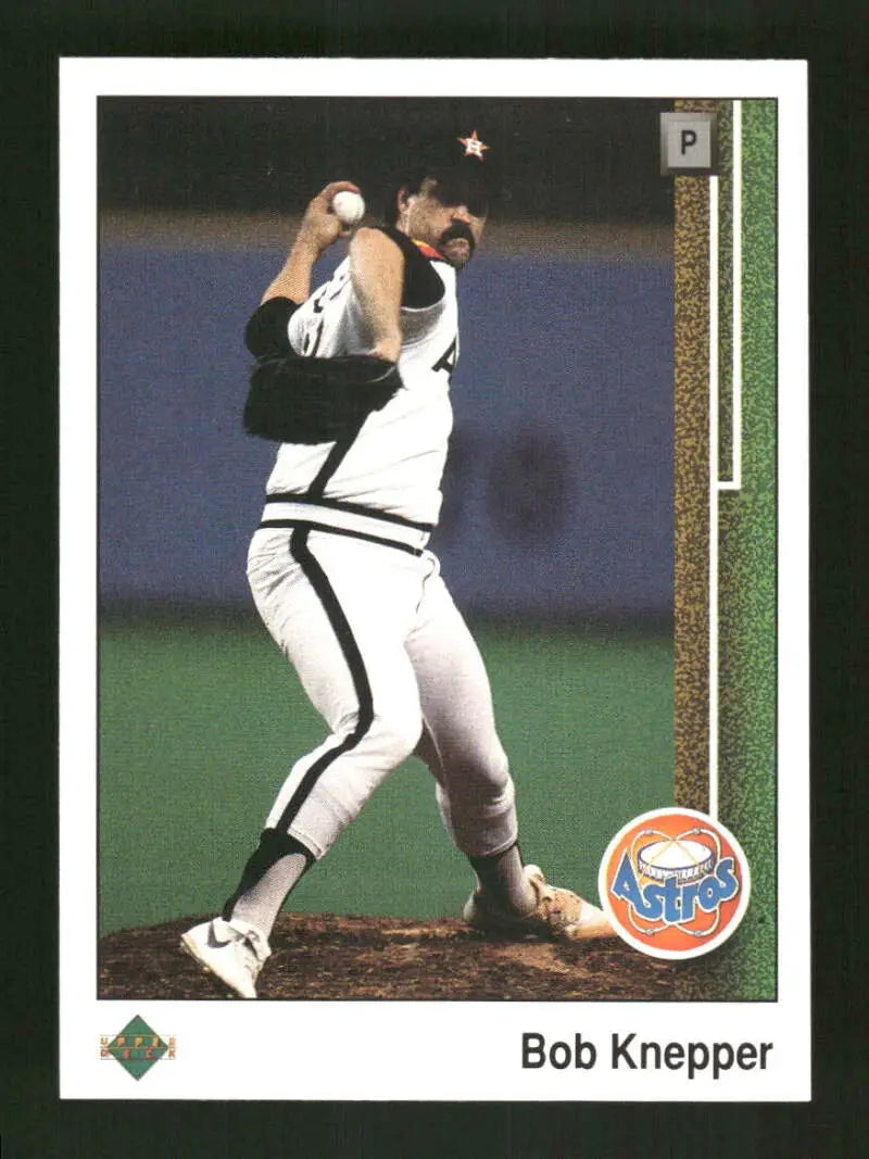 1989 Upper Deck #422 Bob Knepper NM-MT Houston Astros Baseball Card - Baseball Card Single