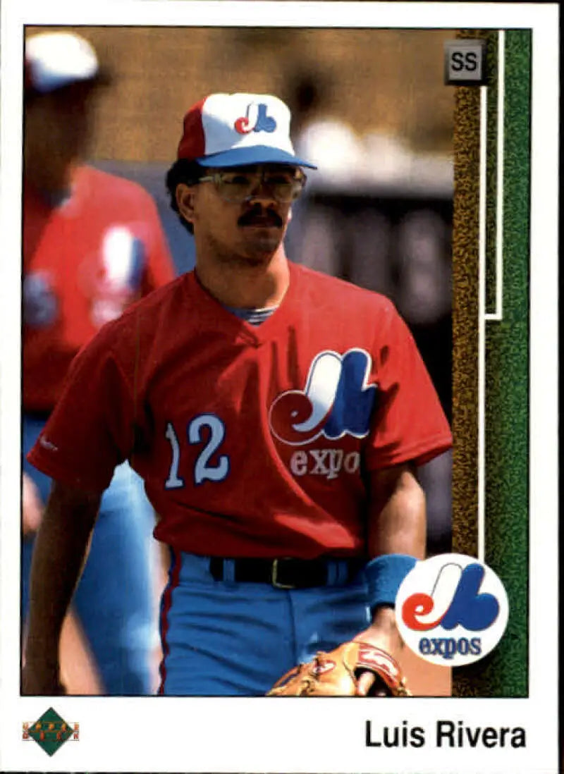 1989 Upper Deck #423 Luis Rivera NM-MT Montreal Expos Baseball Card - Baseball Card Single