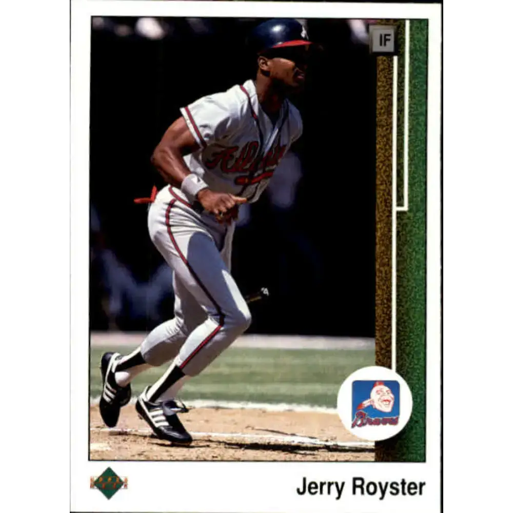1989 Upper Deck #433 Jerry Royster NM-MT Atlanta Braves Baseball Card - Baseball Card Single