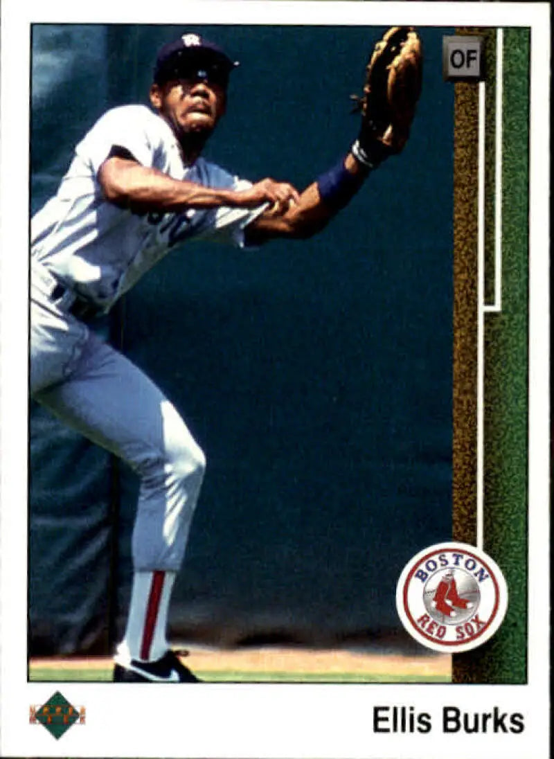1989 Upper Deck #434 Ellis Burks NM-MT Boston Red Sox Baseball Card - Baseball Card Single