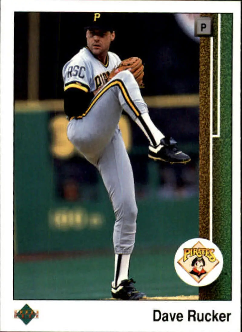 1989 Upper Deck #436 Dave Rucker NM-MT Pittsburgh Pirates Baseball Card - Baseball Card Single