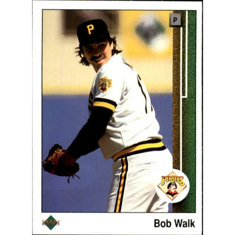 1989 Upper Deck #438 Bob Walk NM-MT Pittsburgh Pirates Baseball Card - Baseball Card Single