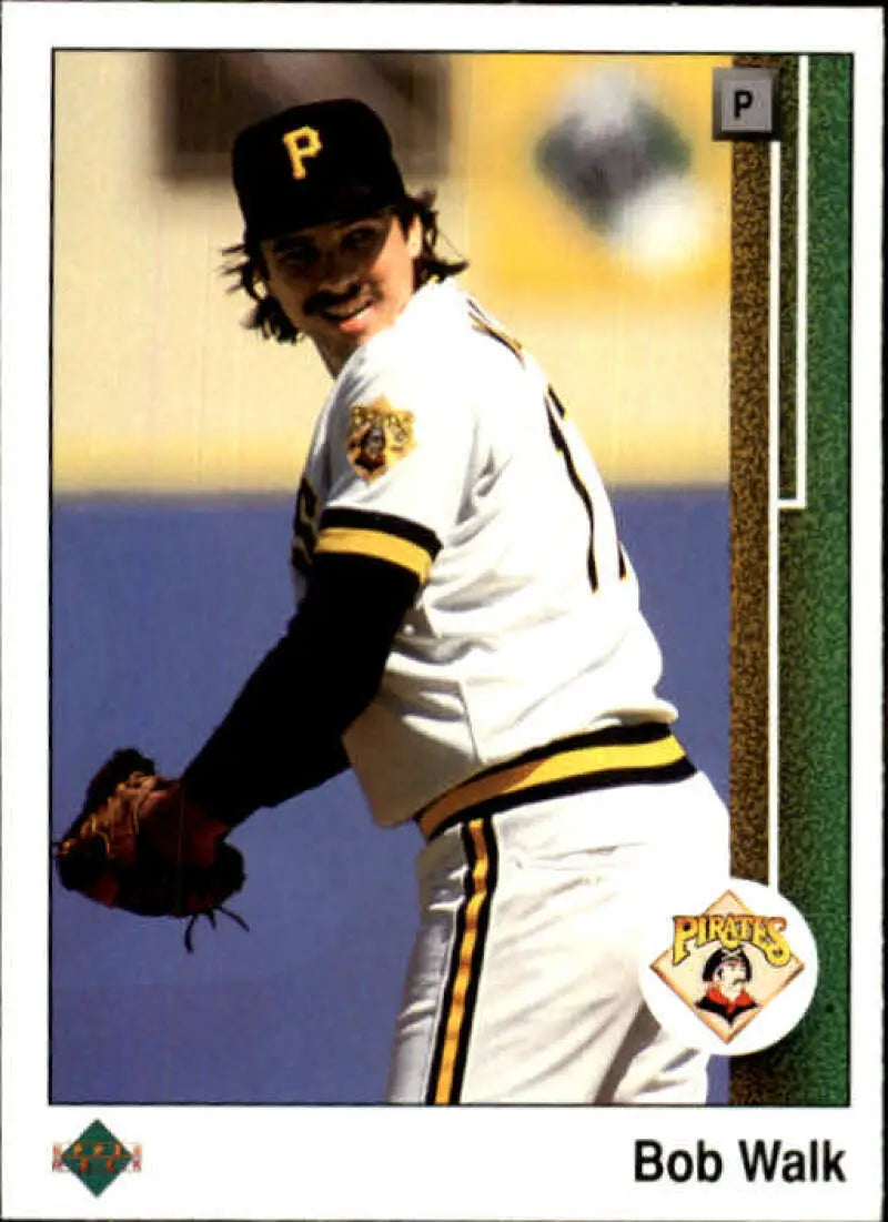 1989 Upper Deck #438 Bob Walk NM-MT Pittsburgh Pirates Baseball Card - Baseball Card Single