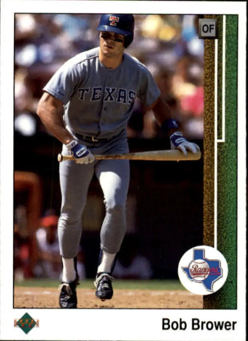 1989 Upper Deck #439 Bob Brower NM-MT Texas Rangers Baseball Card - Baseball Card Single