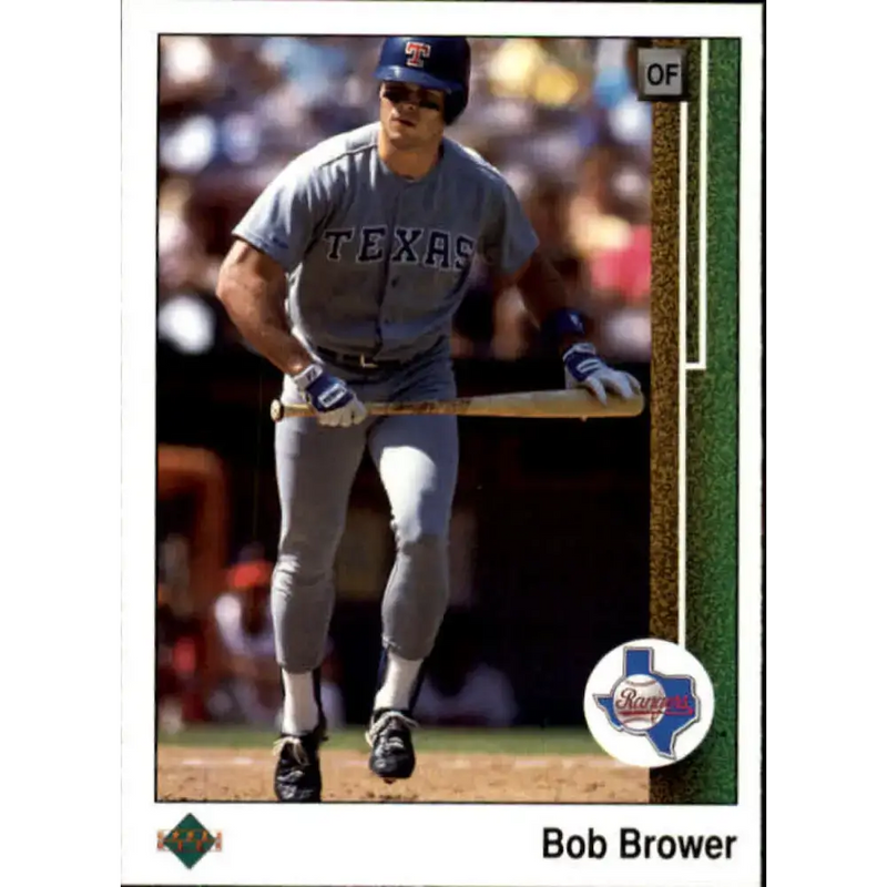 1989 Upper Deck #439 Bob Brower NM-MT Texas Rangers Baseball Card - Baseball Card Single
