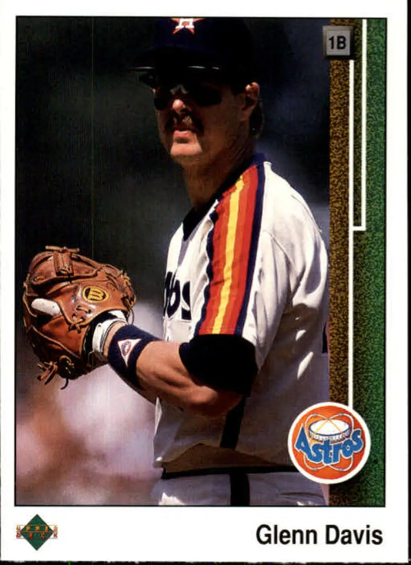 1989 Upper Deck #443 Glenn Davis NM-MT Houston Astros Baseball Card - Baseball Card Single