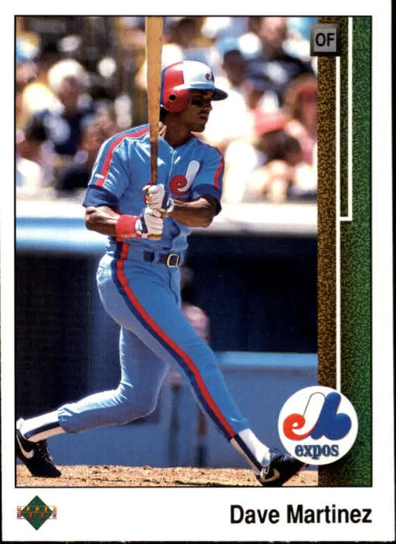 1989 Upper Deck #444 Dave Martinez NM-MT Montreal Expos Baseball Card - Baseball Card Single