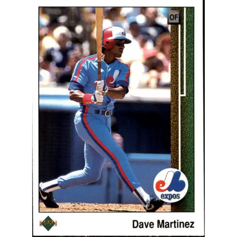 1989 Upper Deck #444 Dave Martinez NM-MT Montreal Expos Baseball Card - Baseball Card Single